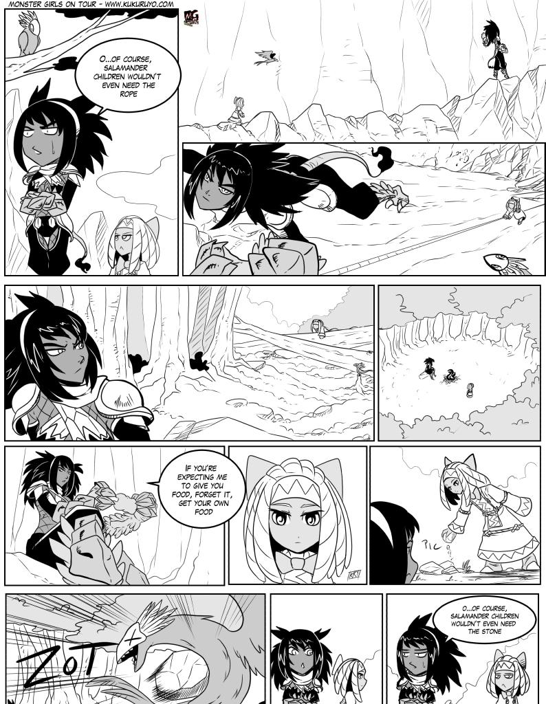 Monster girls on tour - Episode 107, Page 1: Page 107